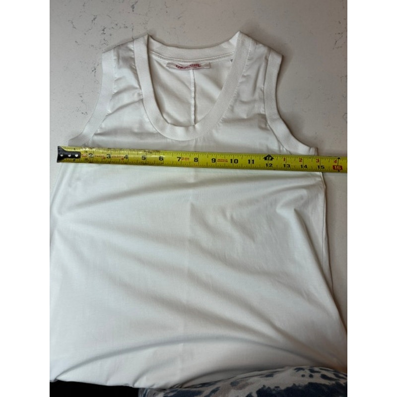 Organic John Patrick White Tank Maxi Dress Xs Slim Bodycon Stretch Minimalist — image 7 of 8